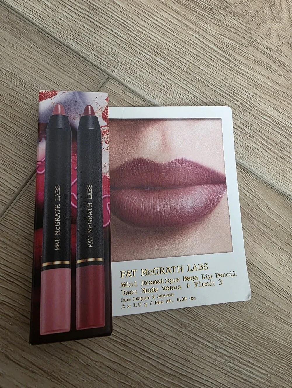 Pat McGrath Labs Mini Dramatique Mega Lip Pencil Duo Minis: Nude Venus & Flesh 3